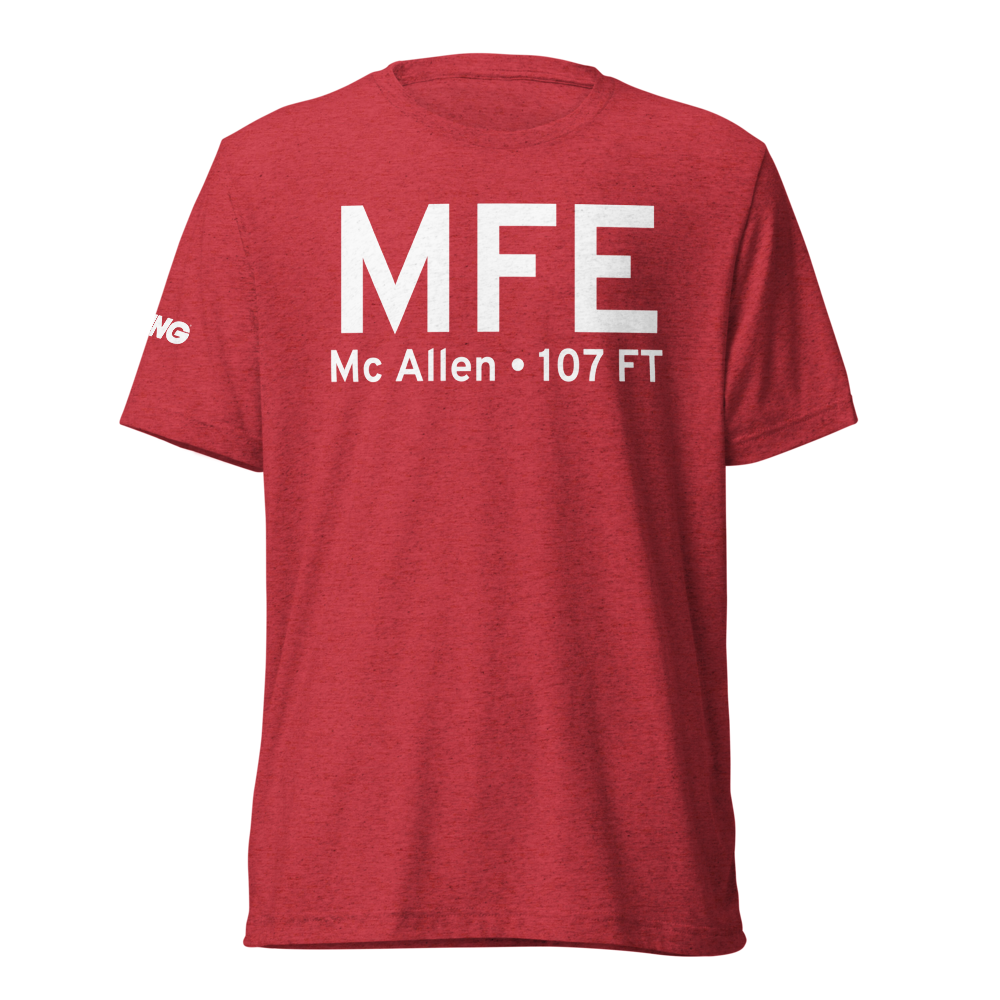 Mc Allen (KMFE) Airport Tri-blend T-Shirt 
