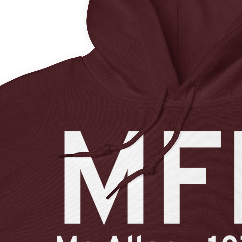Mc Allen (KMFE) Airport Hoodie Sweatshirt 