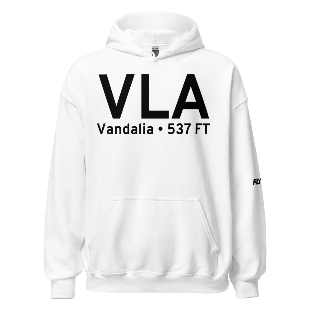 Vandalia (KVLA) Airport Hoodie Sweatshirt 