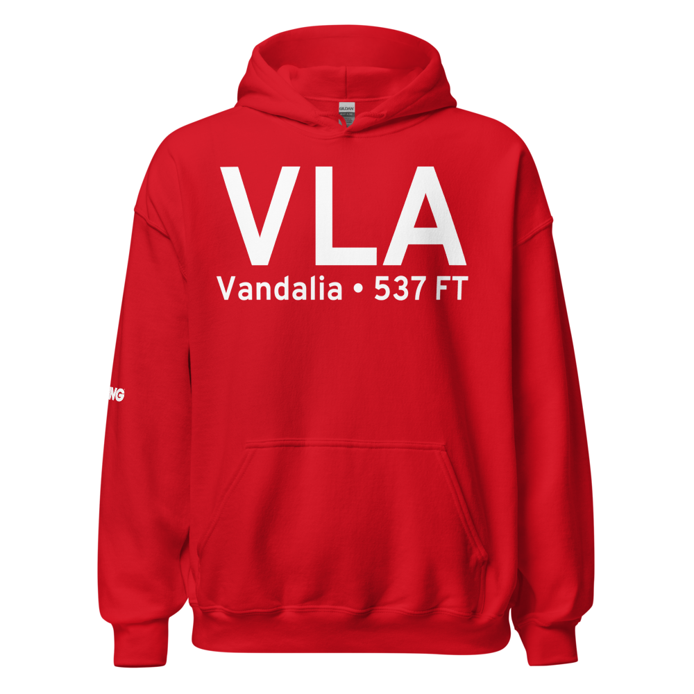 Vandalia (KVLA) Airport Hoodie Sweatshirt 