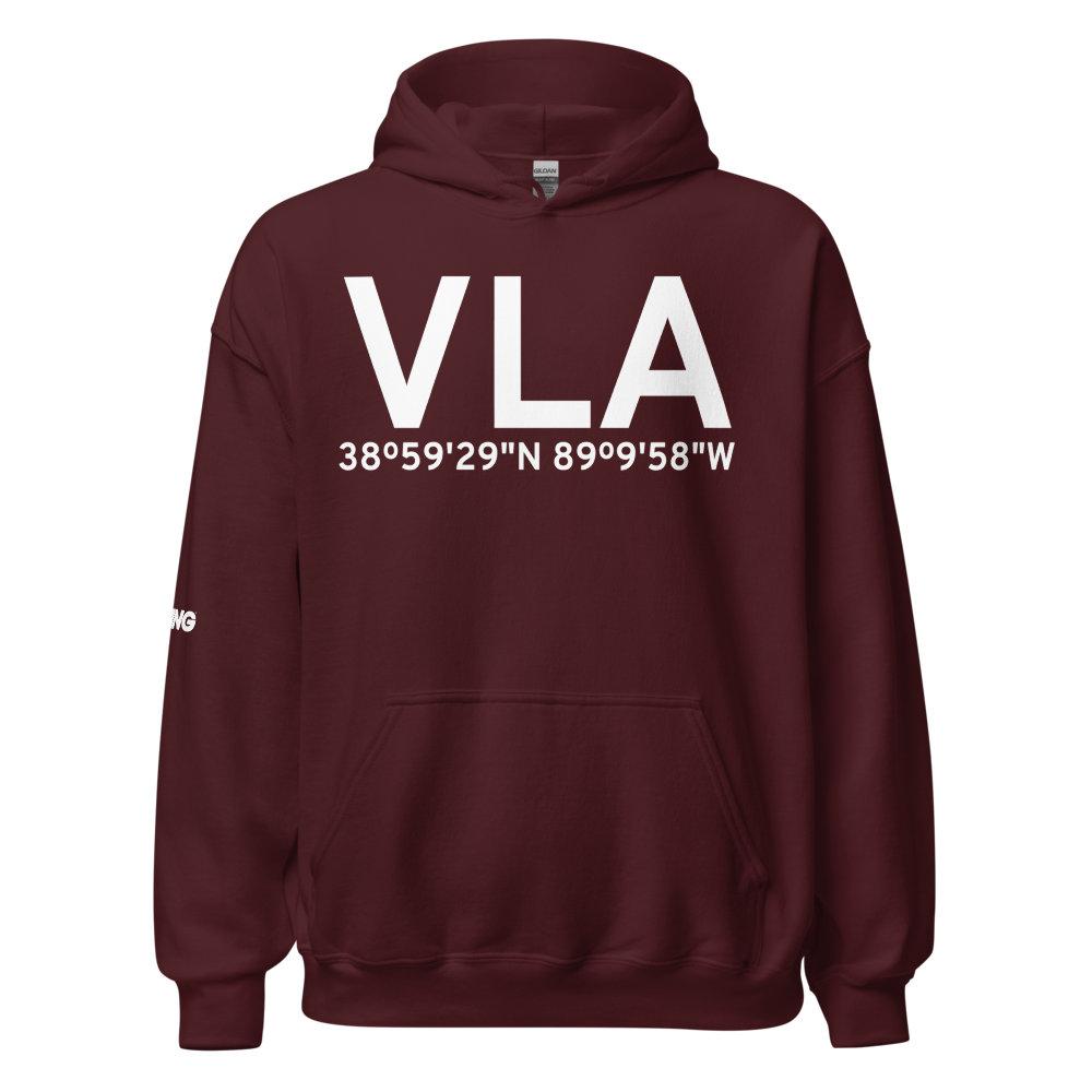 Vandalia (KVLA) Airport Hoodie Sweatshirt 