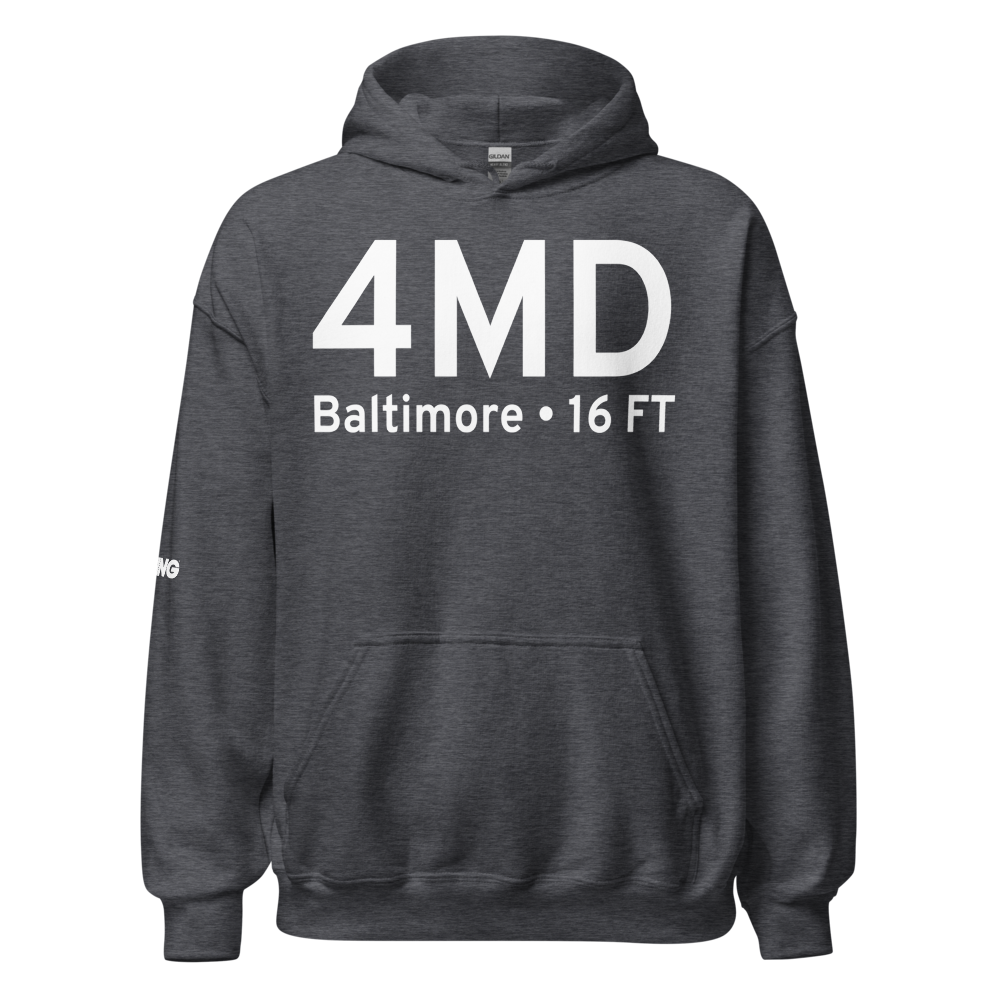 Baltimore (4MD) Airport Hoodie Sweatshirt 