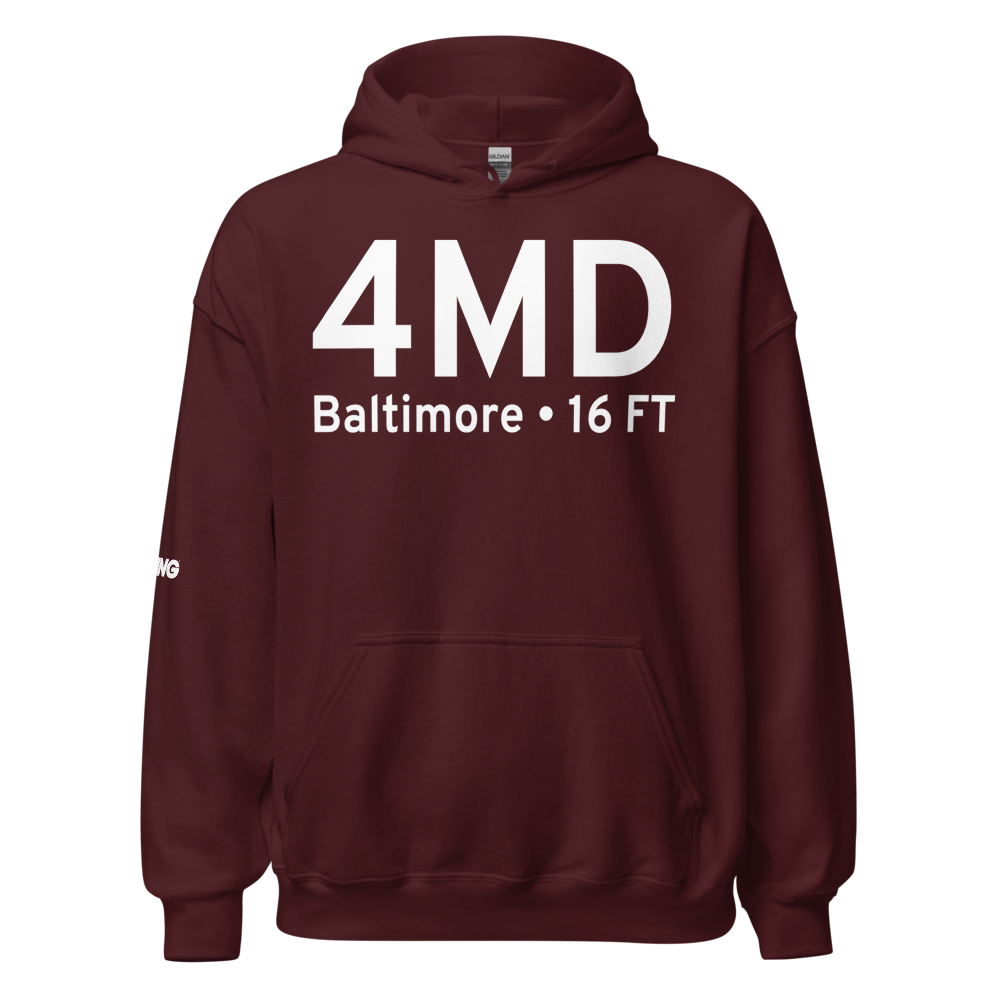 Baltimore (4MD) Airport Hoodie Sweatshirt 