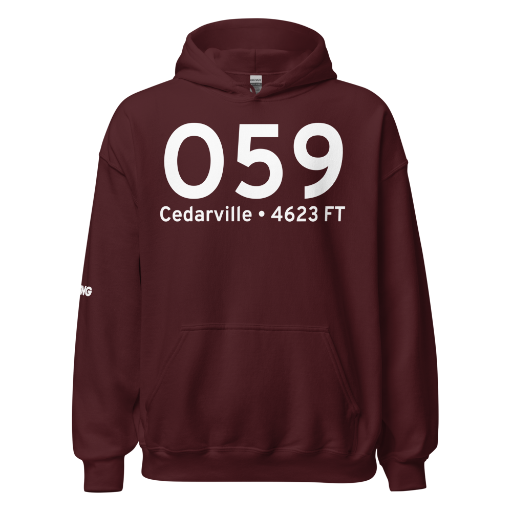 Cedarville (KO59) Airport Hoodie Sweatshirt 