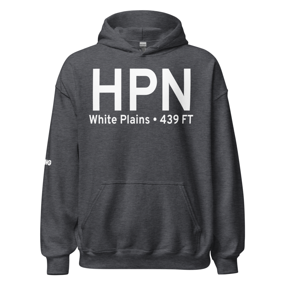 White Plains (KHPN) Airport Hoodie Sweatshirt 