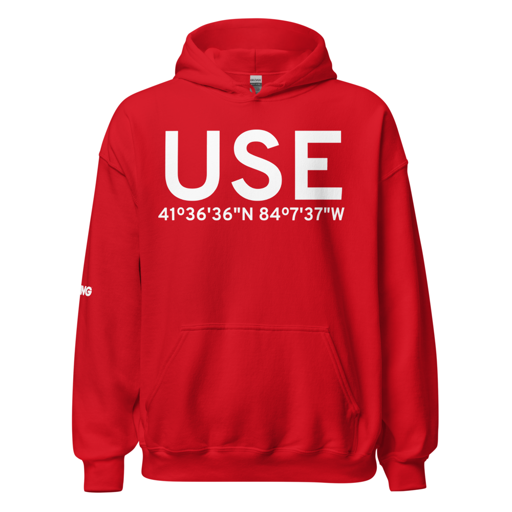 Wauseon (KUSE) Airport Hoodie Sweatshirt 