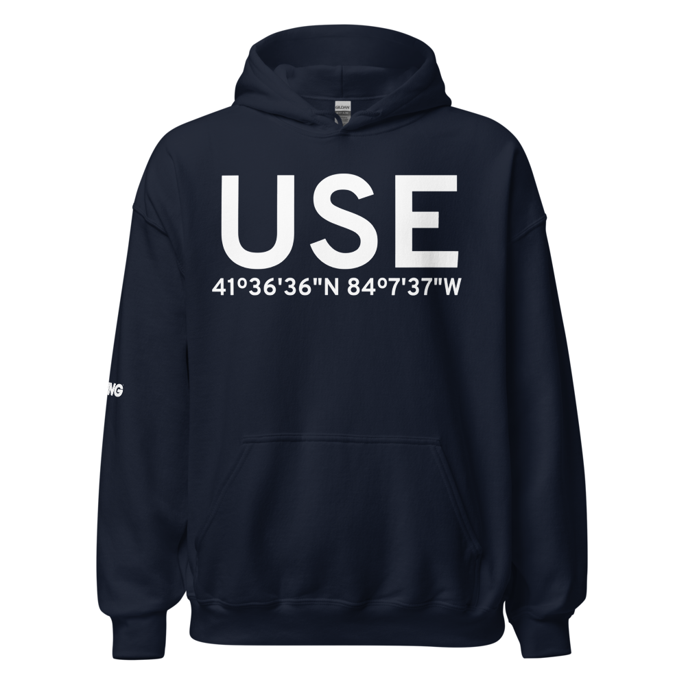 Wauseon (KUSE) Airport Hoodie Sweatshirt 