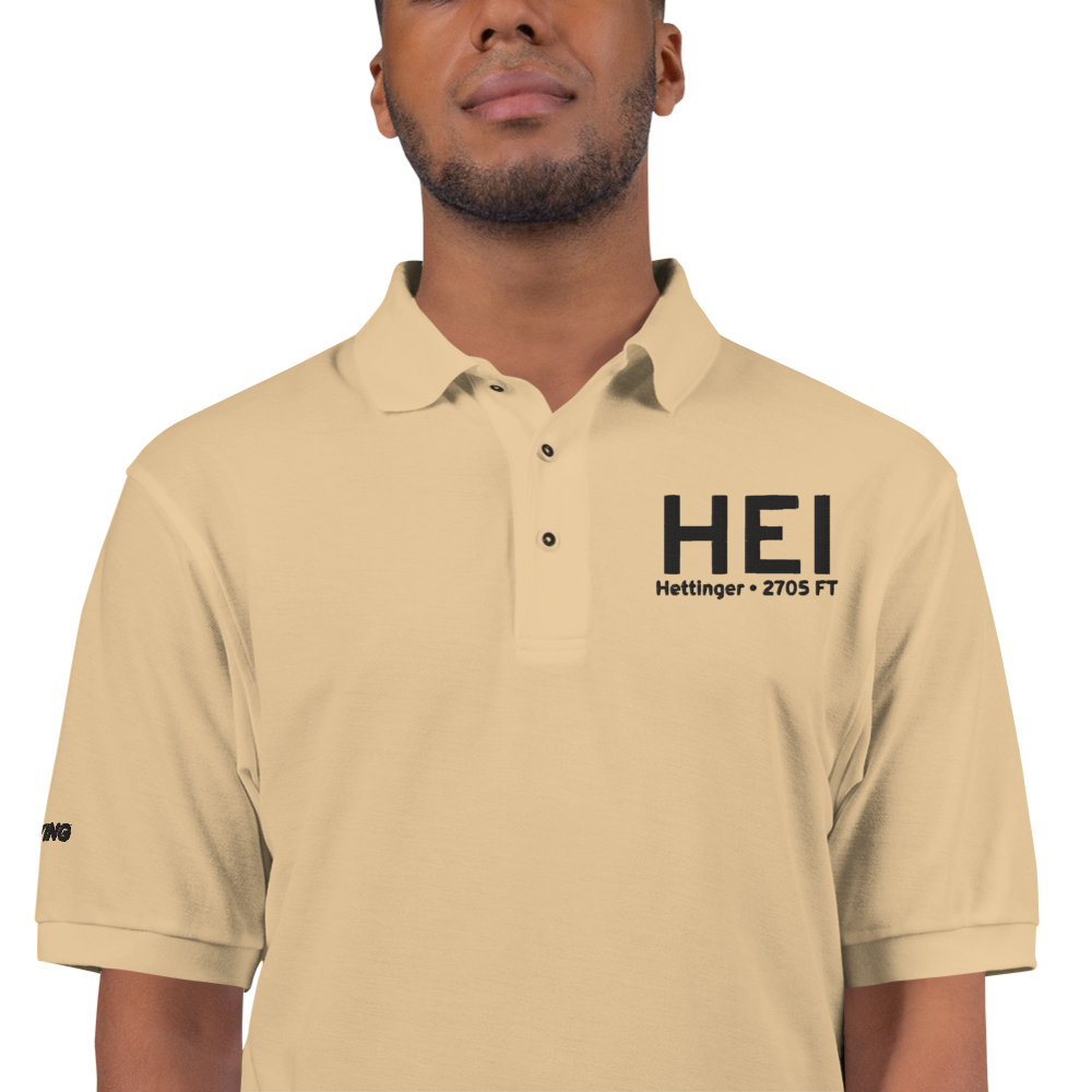 Hettinger (KHEI) Airport Port Authority Embroidered Polo Shirt 