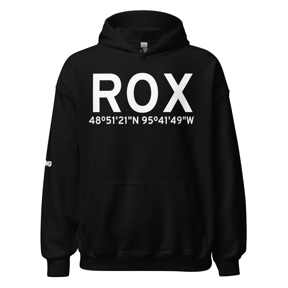 Roseau (KROX) Airport Hoodie Sweatshirt 