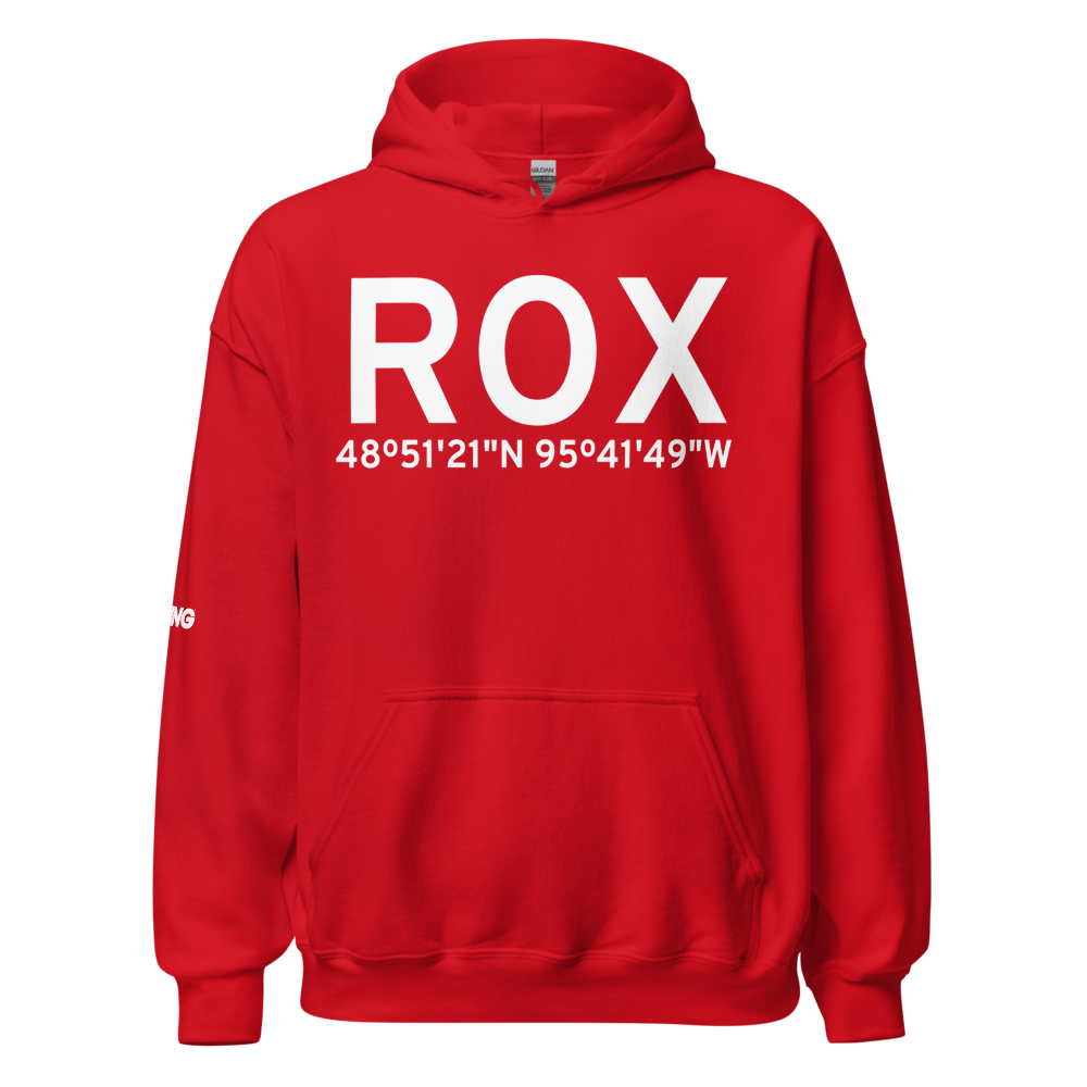Roseau (KROX) Airport Hoodie Sweatshirt 