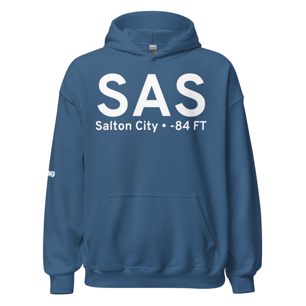 Salton City (SAS) Airport Hoodie Sweatshirt 