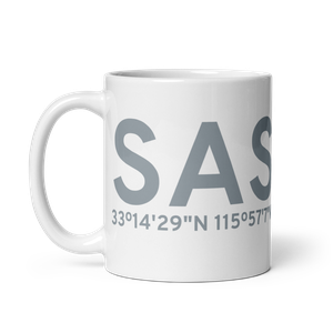 Salton City (SAS) Airport Mug