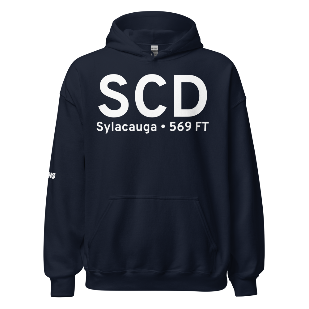 Sylacauga (KSCD) Airport Hoodie Sweatshirt 