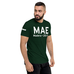 Madera (KMAE) Airport Tri-blend T-Shirt