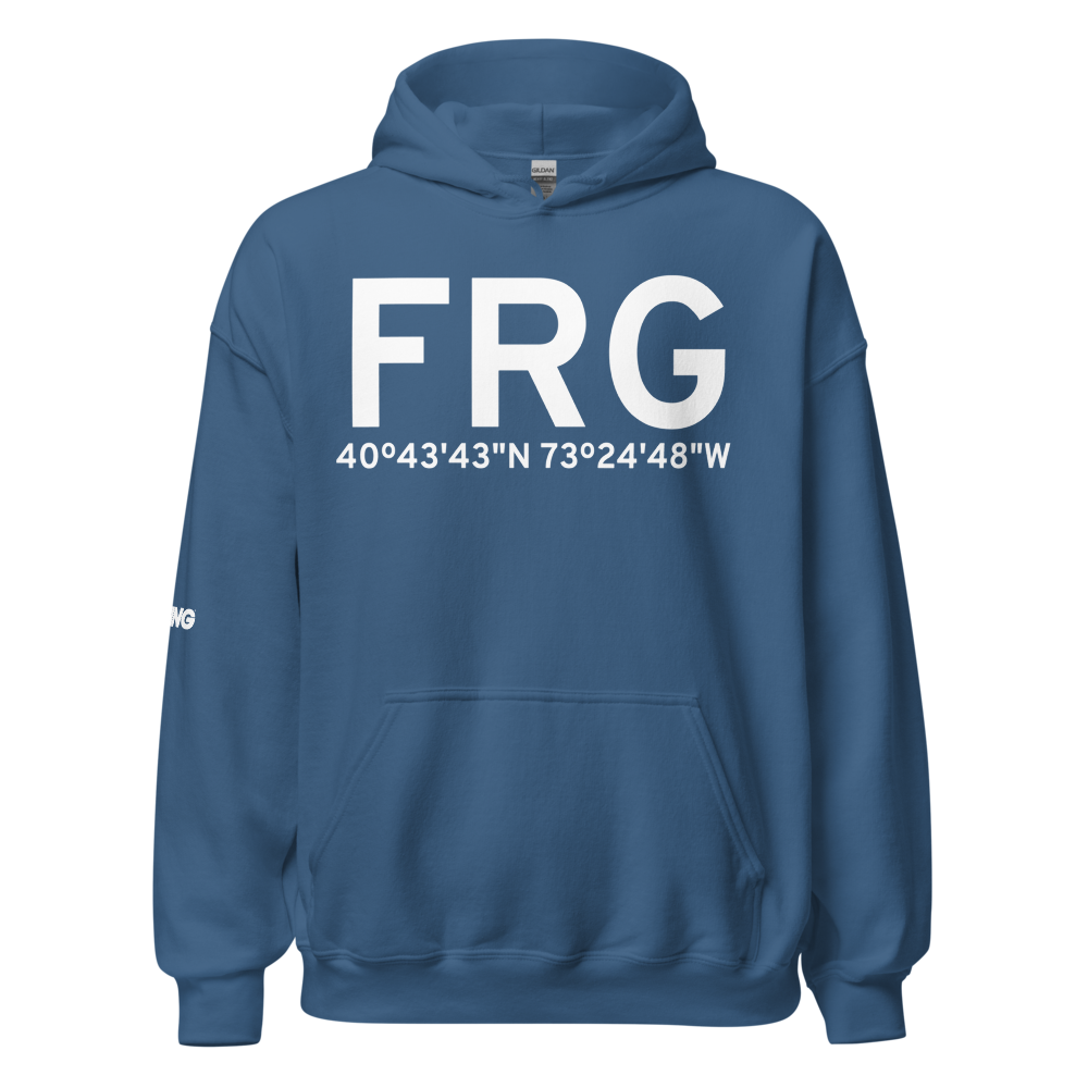 Farmingdale (KFRG) Airport Hoodie Sweatshirt 
