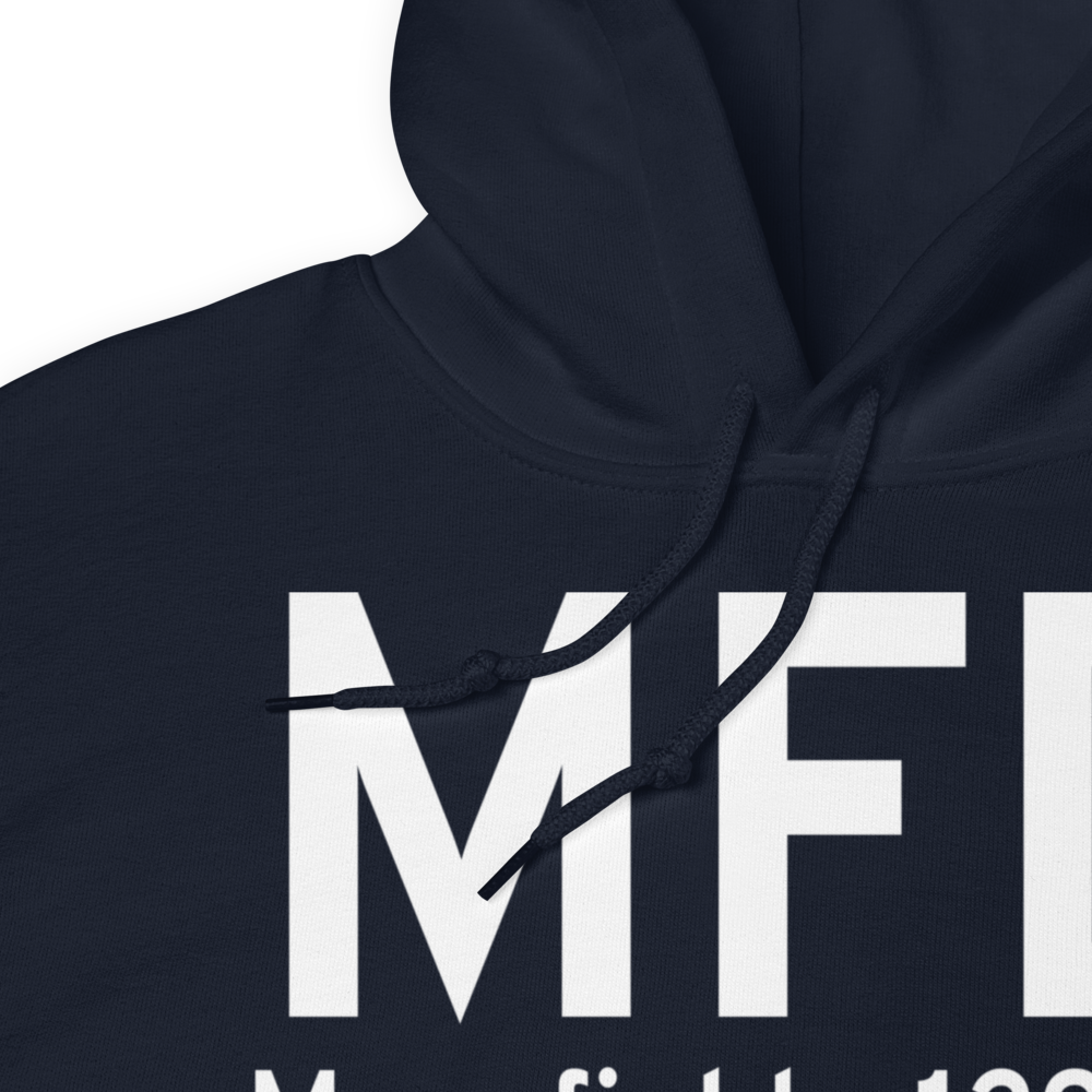 Mansfield (KMFD) Airport Hoodie Sweatshirt 
