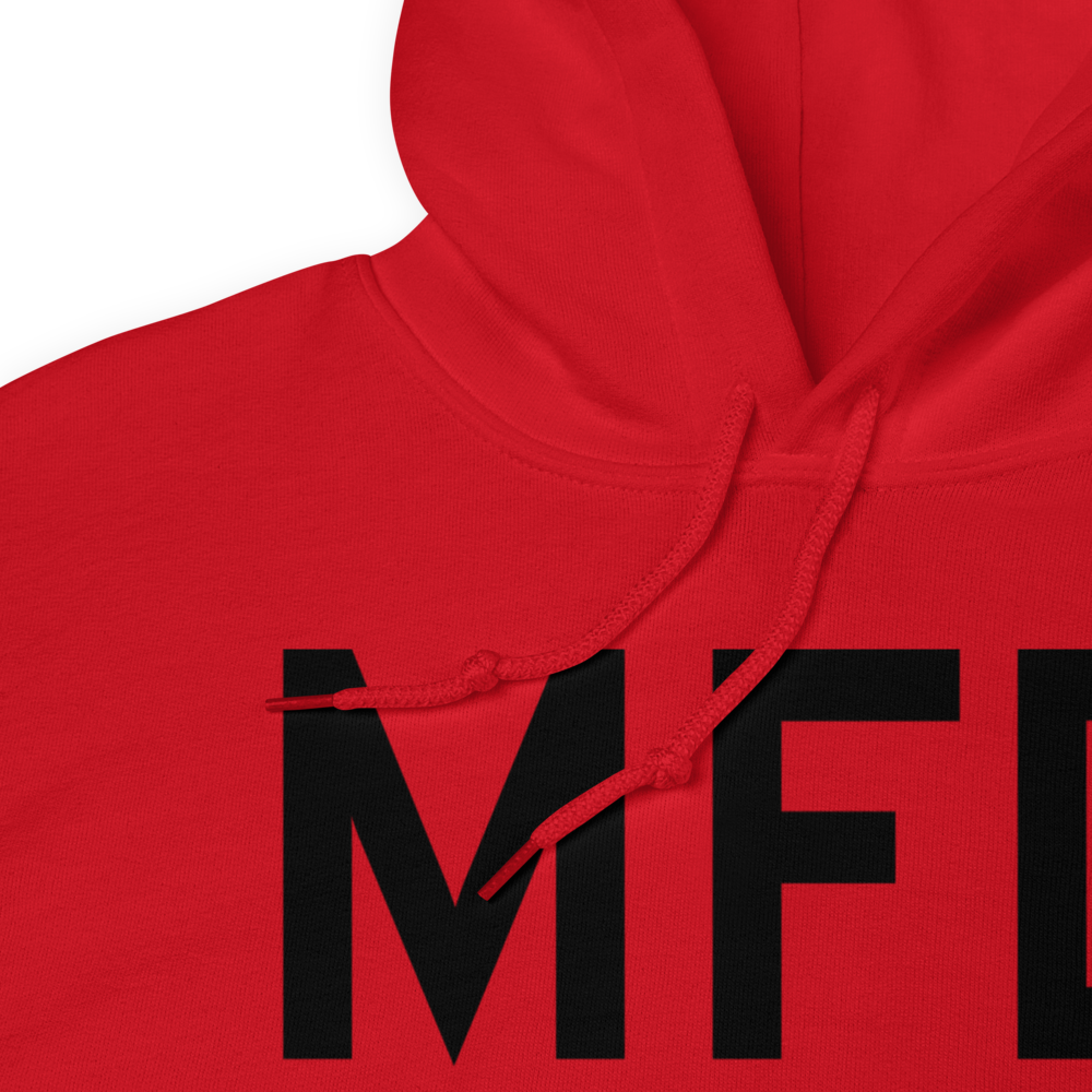 Mansfield (KMFD) Airport Hoodie Sweatshirt 