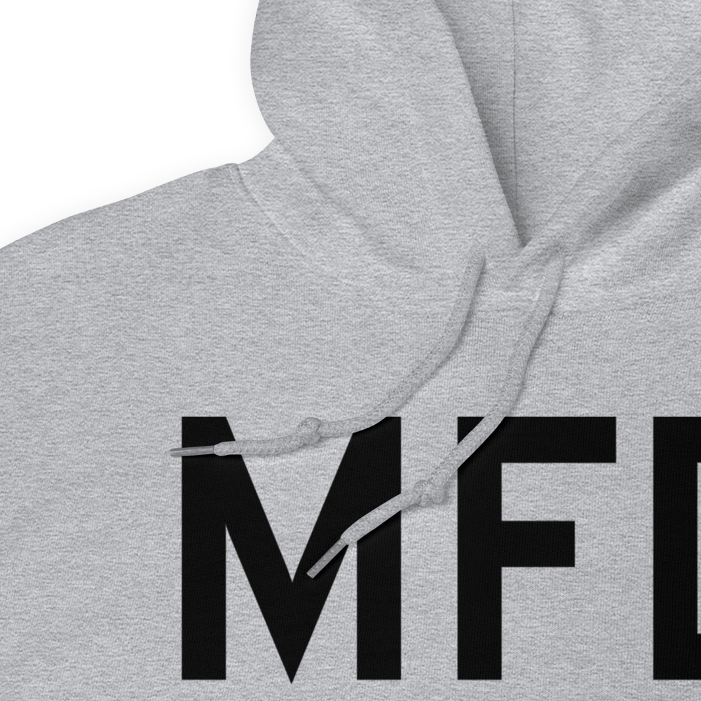 Mansfield (KMFD) Airport Hoodie Sweatshirt 