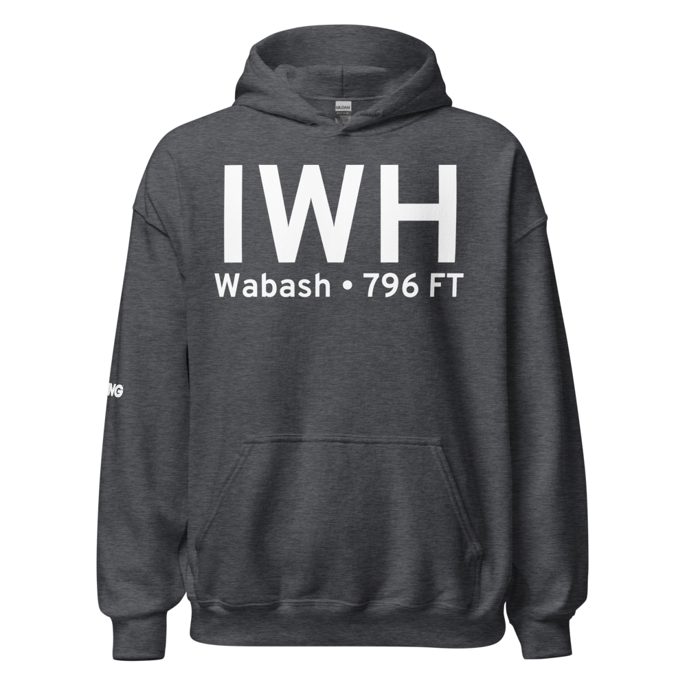 Wabash (KIWH) Airport Hoodie Sweatshirt 