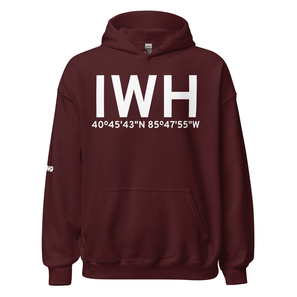 Wabash (KIWH) Airport Hoodie Sweatshirt 