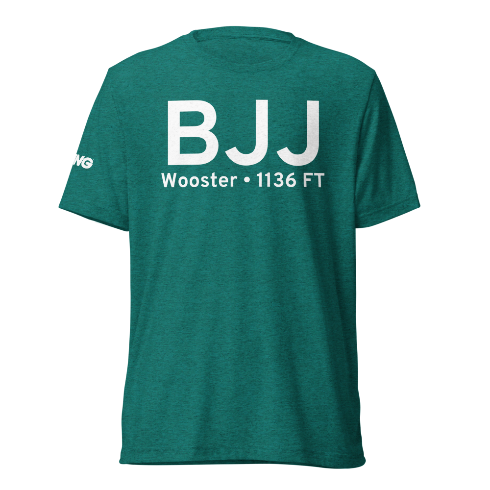 Wooster (KBJJ) Airport Tri-blend T-Shirt 