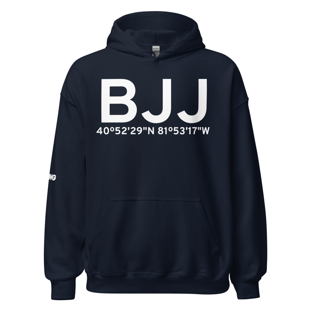 Wooster (KBJJ) Airport Hoodie Sweatshirt 