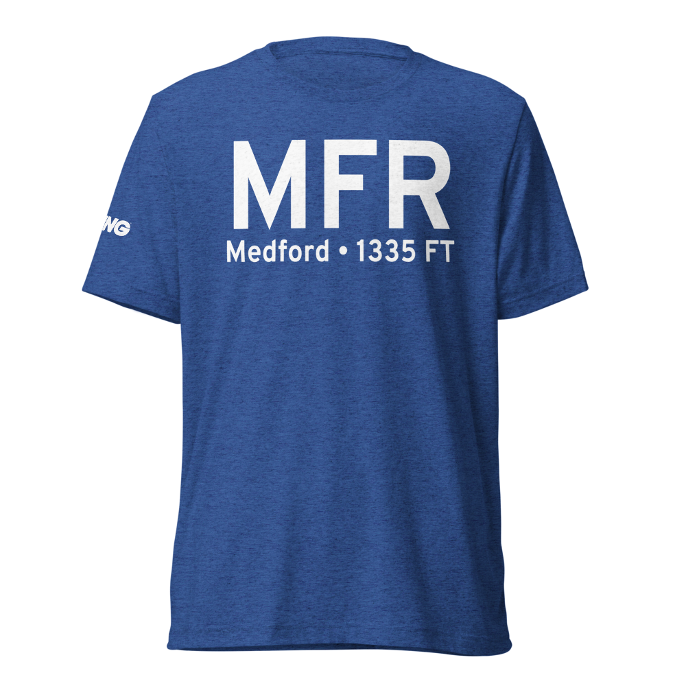 Medford (KMFR) Airport Tri-blend T-Shirt 