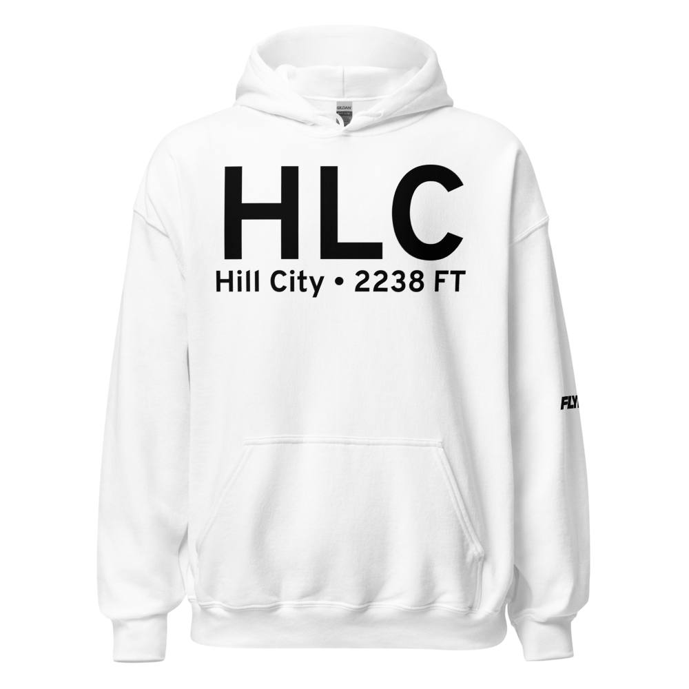 Hill City (KHLC) Airport Hoodie Sweatshirt 
