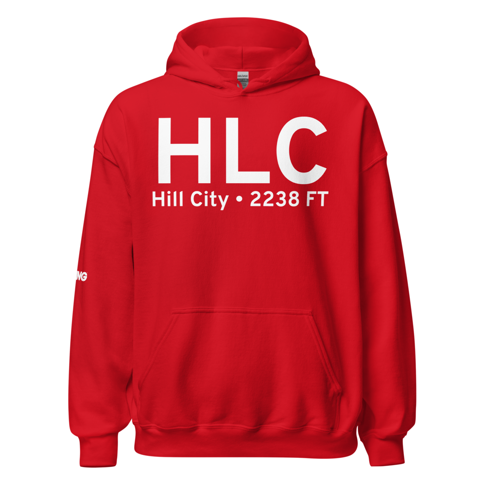 Hill City (KHLC) Airport Hoodie Sweatshirt 