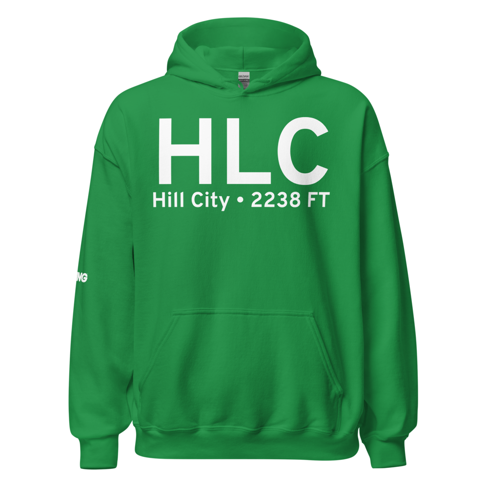 Hill City (KHLC) Airport Hoodie Sweatshirt 