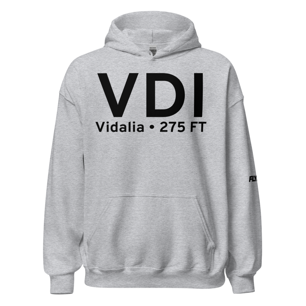 Vidalia (KVDI) Airport Hoodie Sweatshirt 