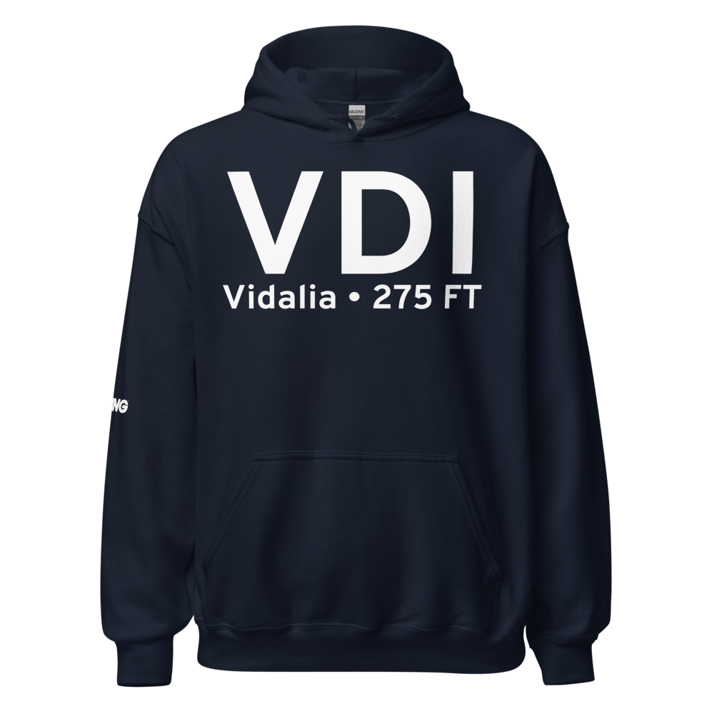 Vidalia (KVDI) Airport Hoodie Sweatshirt 