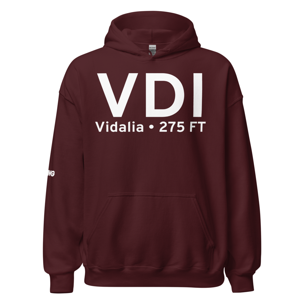 Vidalia (KVDI) Airport Hoodie Sweatshirt 