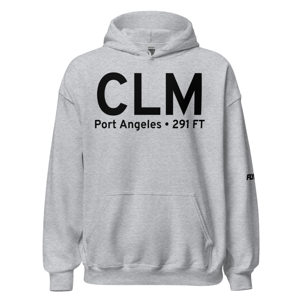 Port Angeles (KCLM) Airport Hoodie Sweatshirt 