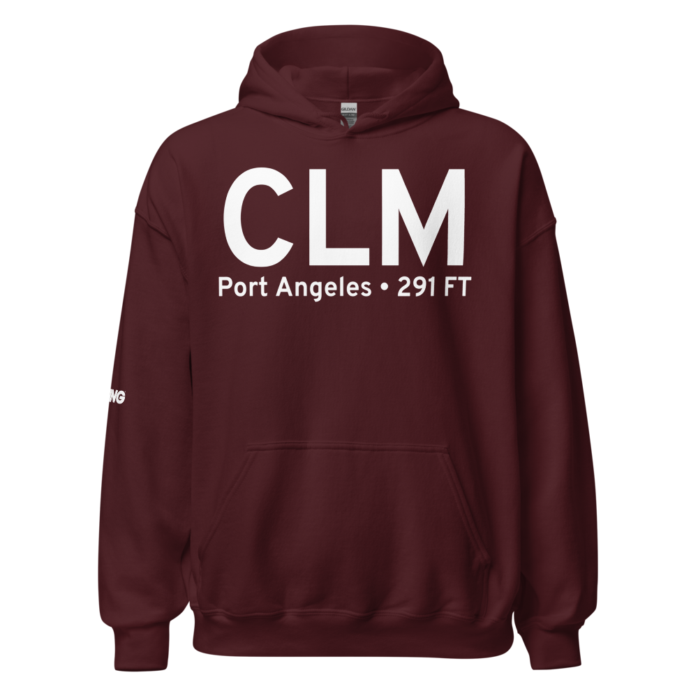 Port Angeles (KCLM) Airport Hoodie Sweatshirt 