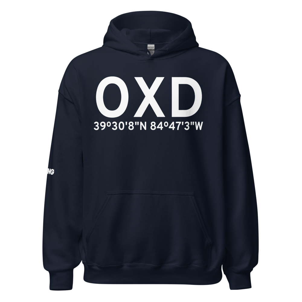 Oxford (KOXD) Airport Hoodie Sweatshirt 