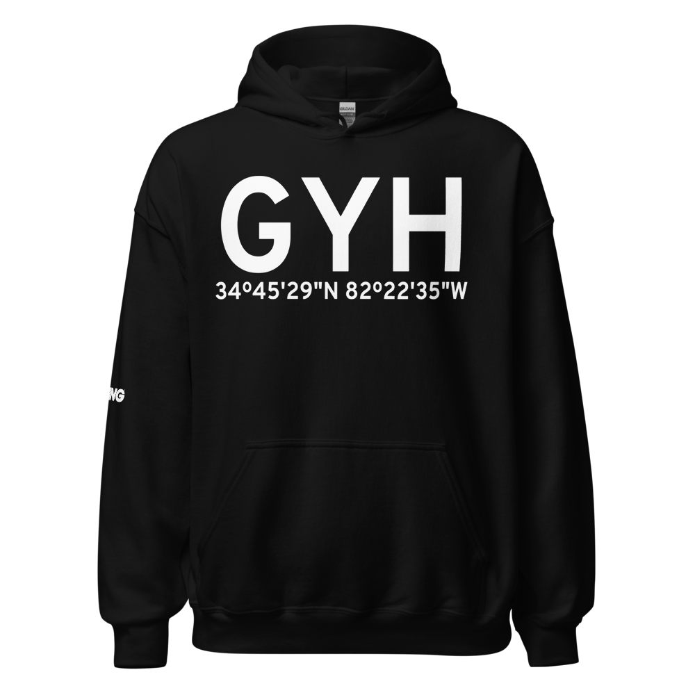 Greenville (KGYH) Airport Hoodie Sweatshirt 