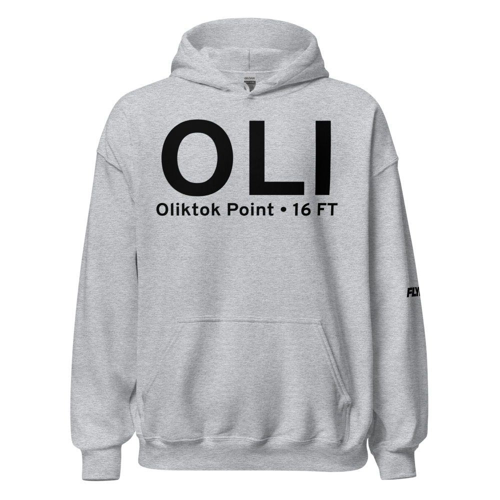 Oliktok Point (OLI) Airport Hoodie Sweatshirt 