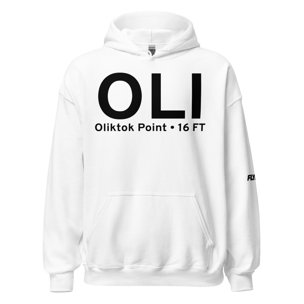 Oliktok Point (OLI) Airport Hoodie Sweatshirt 