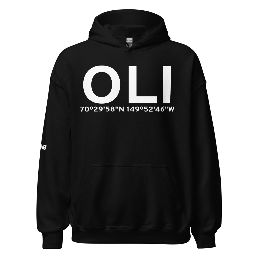 Oliktok Point (OLI) Airport Hoodie Sweatshirt 