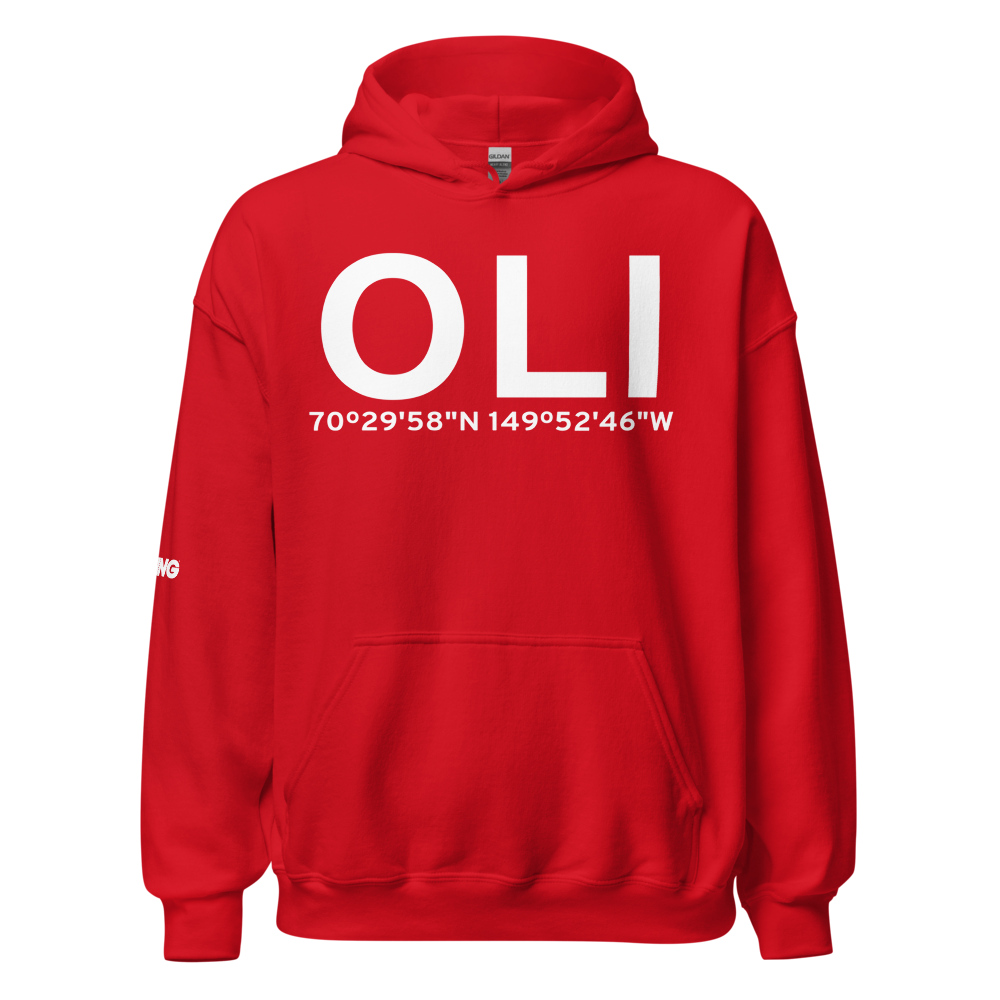 Oliktok Point (OLI) Airport Hoodie Sweatshirt 