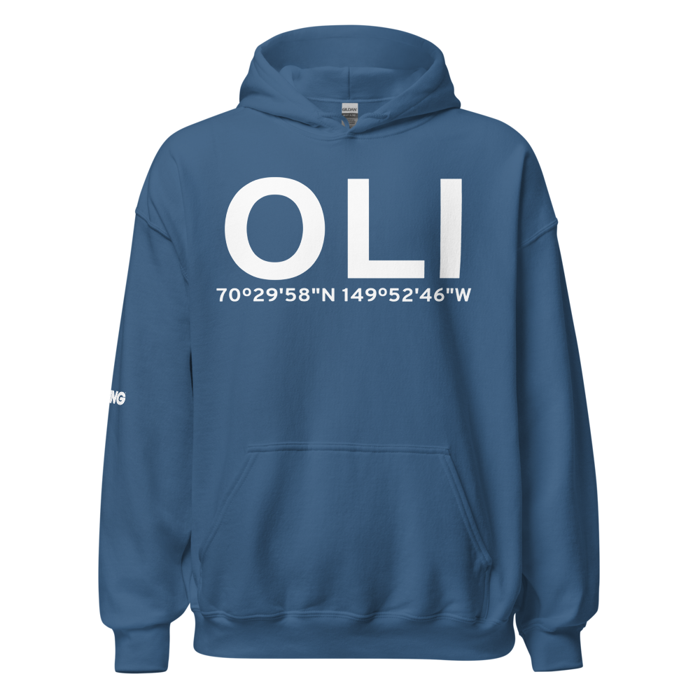 Oliktok Point (OLI) Airport Hoodie Sweatshirt 