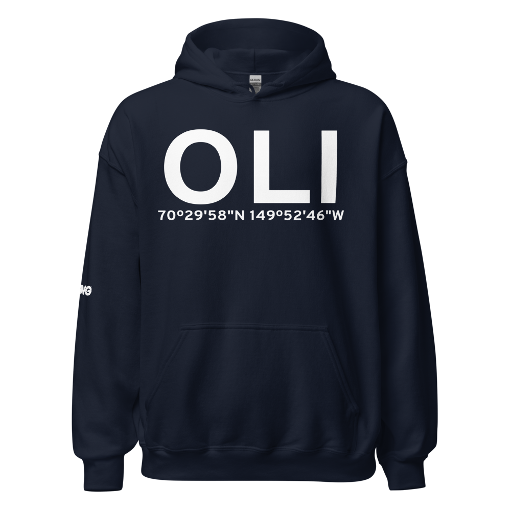 Oliktok Point (OLI) Airport Hoodie Sweatshirt 