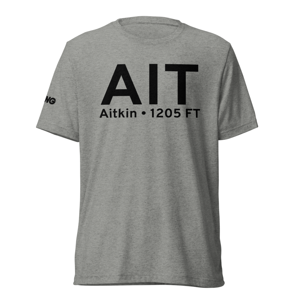 Aitkin (KAIT) Airport Tri-blend T-Shirt 