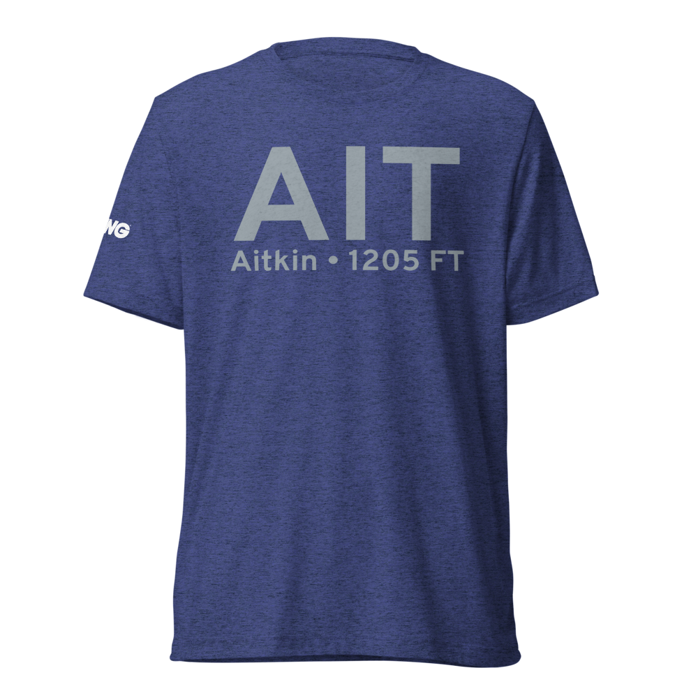 Aitkin (KAIT) Airport Tri-blend T-Shirt 