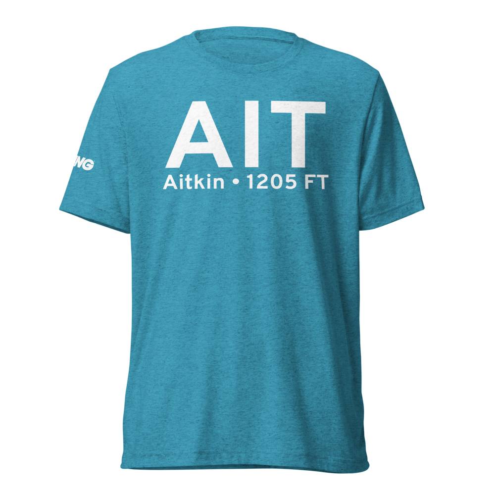Aitkin (KAIT) Airport Tri-blend T-Shirt 