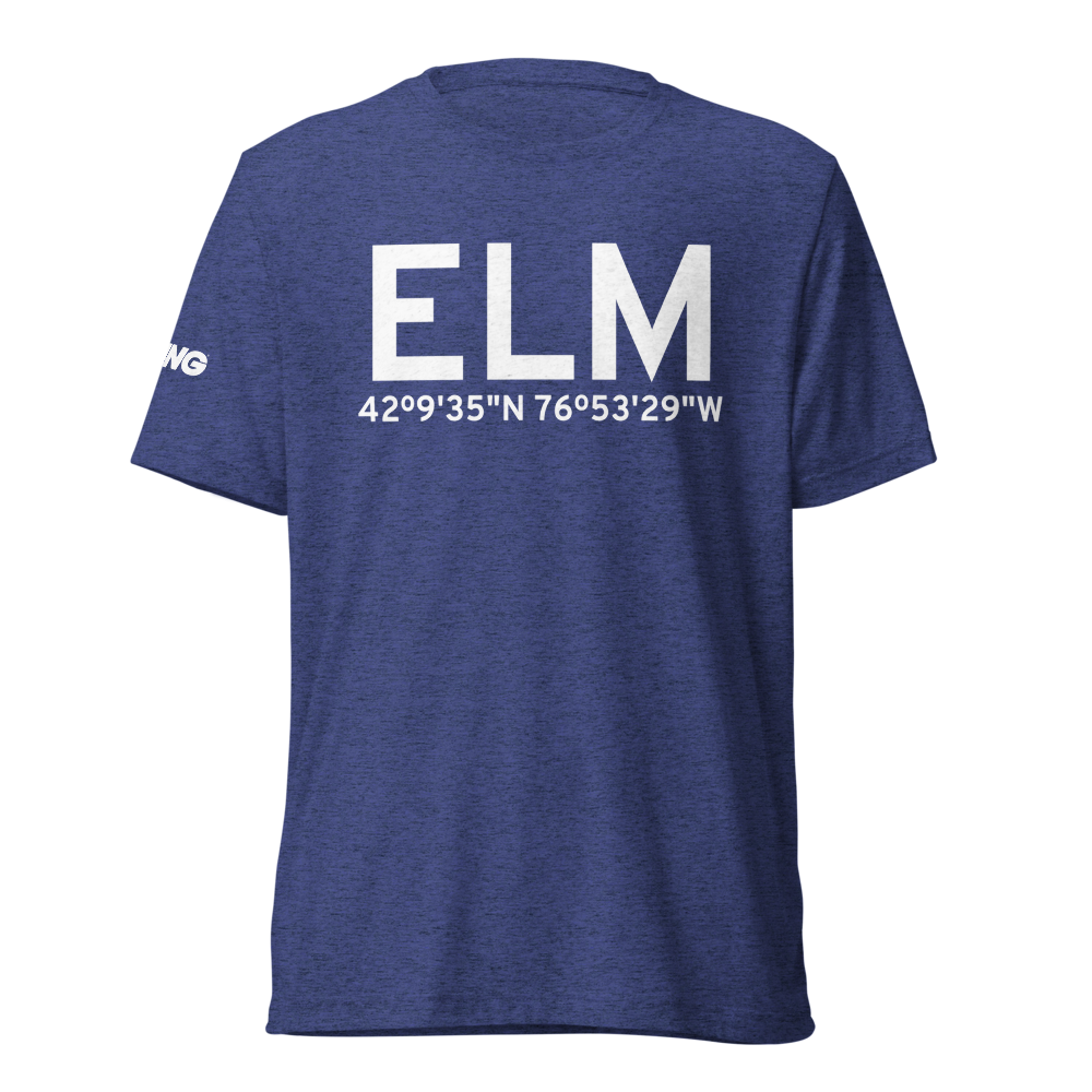 Elmira/Corning (KELM) Airport Tri-blend T-Shirt 