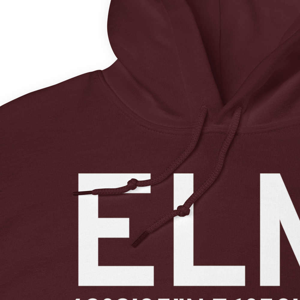 Elmira/Corning (KELM) Airport Hoodie Sweatshirt 
