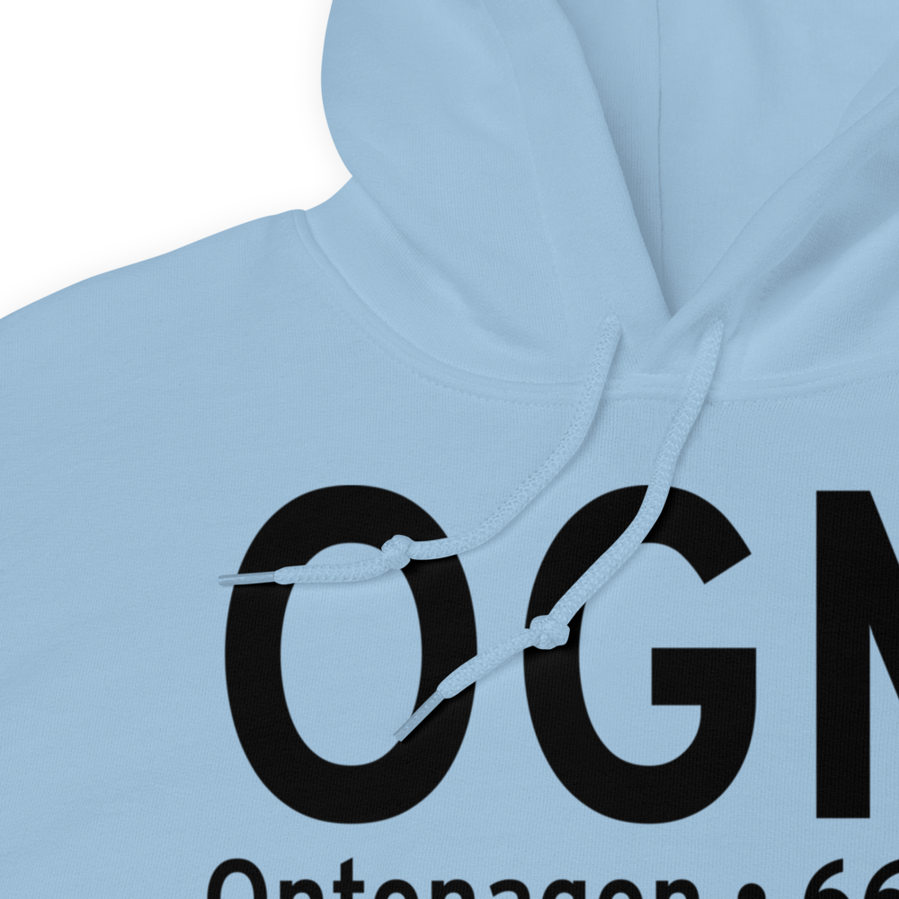 Ontonagon (KOGM) Airport Hoodie Sweatshirt 