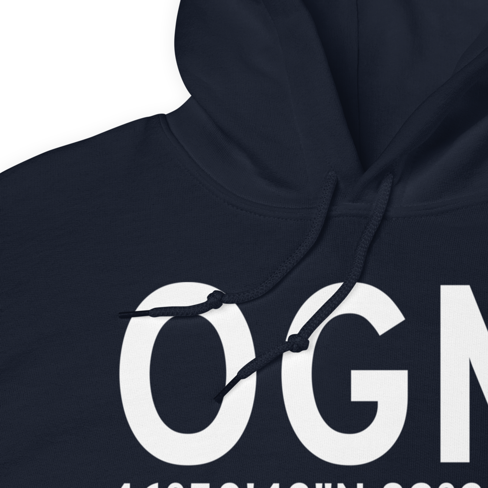 Ontonagon (KOGM) Airport Hoodie Sweatshirt 